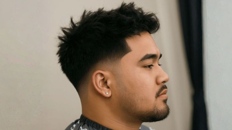 potongan rambut pria sesuai bentuk wajah bulat